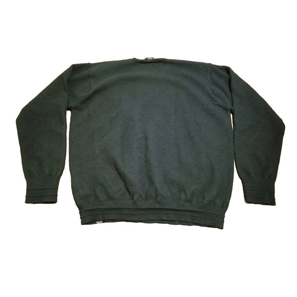 Nike Tiger Woods Sweater Men's Size Large Black Merino Wool Crewneck Pullover - Picture 2 of 5